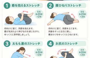 腰痛に効くやさしいストレッチガイド